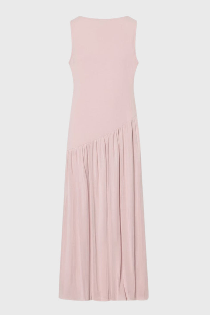 Maxi Dress Women - Sleeveless Asymmetric Pleated Skirt | Elegant