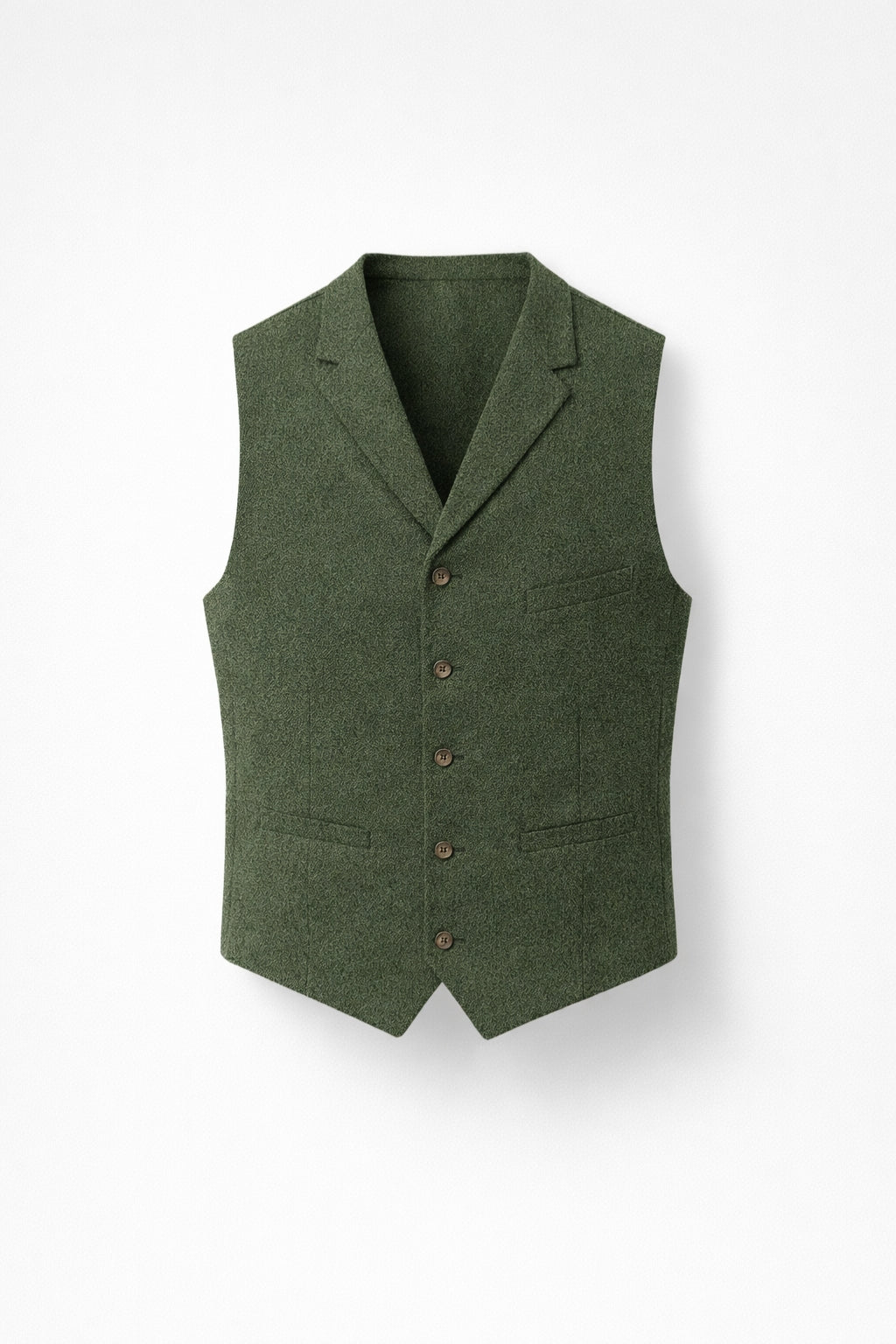 Men's Waistcoat - Slim Fit Lapel Button Front | Smart Casual
