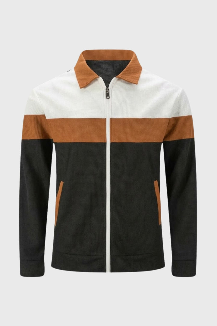 Men's Vest - Colour Block Zip Design | Casual