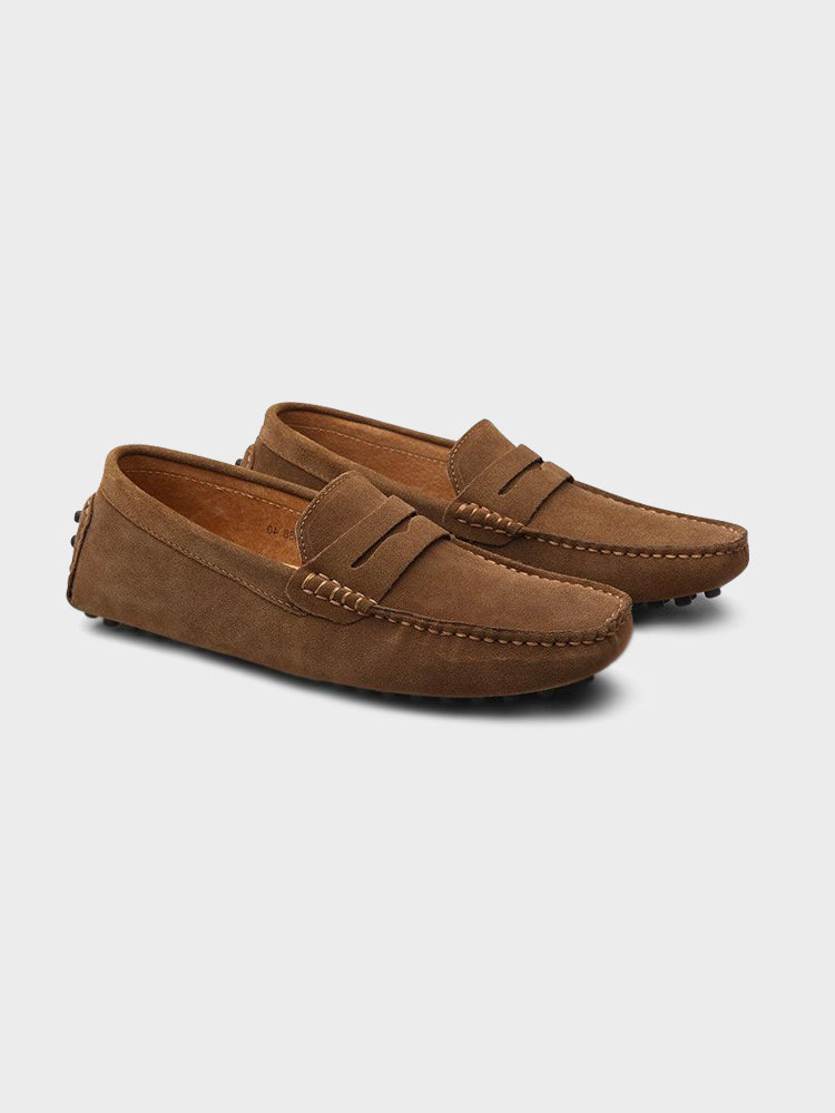 Oliver - Casual Men's Orthopedic Loafers with Cushioned Insole and Penny Strap