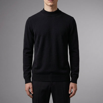 Oliver - Men’s soft knitted crew neck jumper with ribbed cuffs and hem