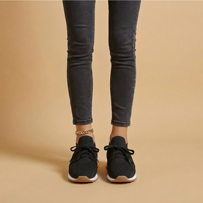Olivia - Casual Women's Orthopedic Sneakers with Knit Lace-Up Design
