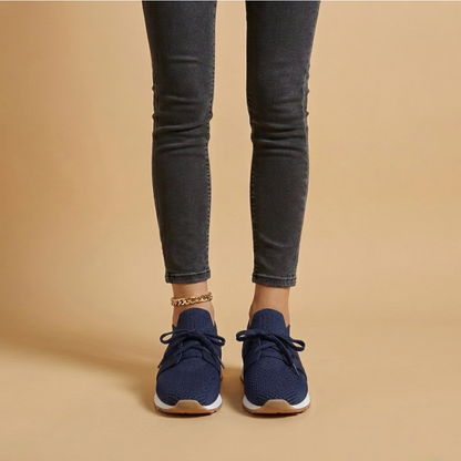 Olivia - Casual Women's Orthopedic Sneakers with Knit Lace-Up Design