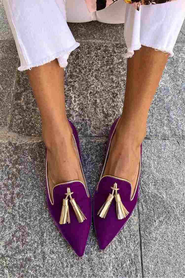 Olivia - Elegant Women's Comfort Loafers with Tassel and Pointed Toe