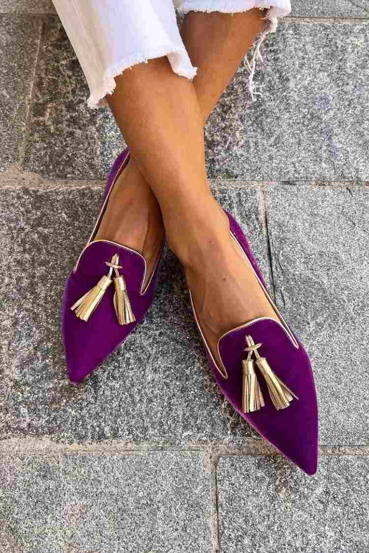 Olivia - Elegant Women's Comfort Loafers with Tassel and Pointed Toe