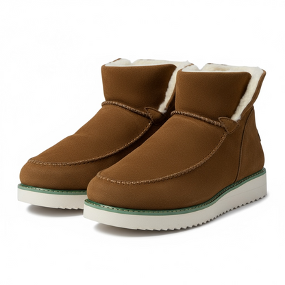 Olivia - Women’s warm fleece lined slip on ankle boots with chunky sole