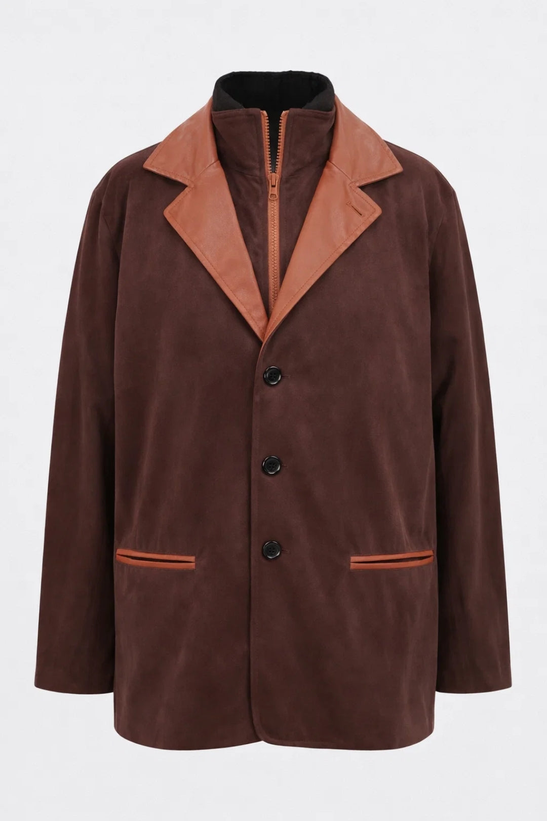 Men's Blazer - Relaxed Fit with Contrast Trim | Casual