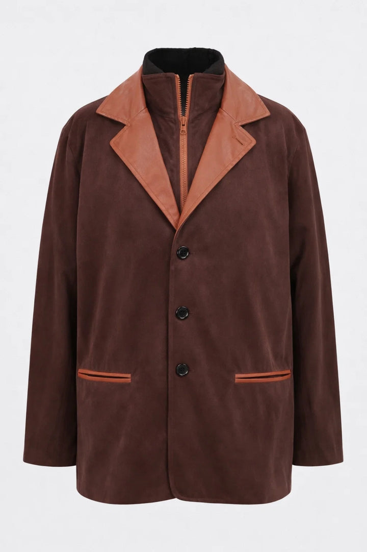 Men's Blazer - Relaxed Fit with Contrast Trim | Casual