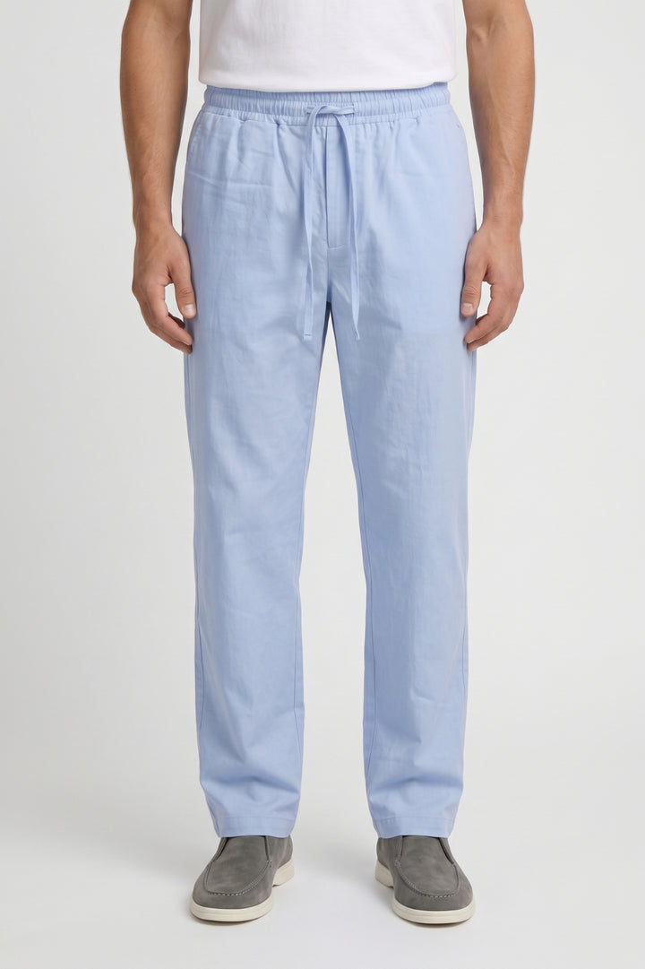 Men's Trousers - Straight Leg Relaxed Fit Drawstring Waist | Casual