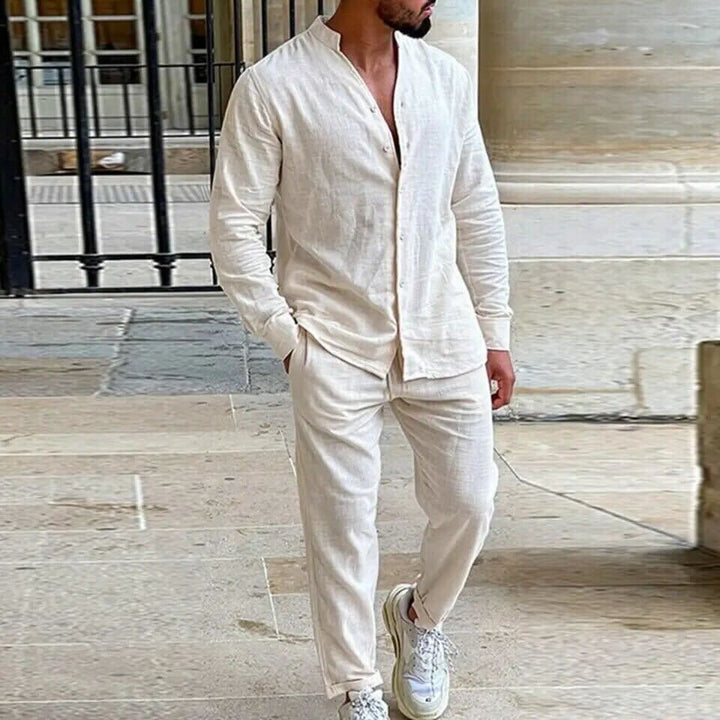 Oscar - Relaxed Men's Linen Shirt and Trouser Set