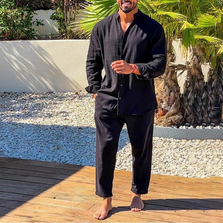 Oscar - Relaxed Men's Linen Shirt and Trouser Set