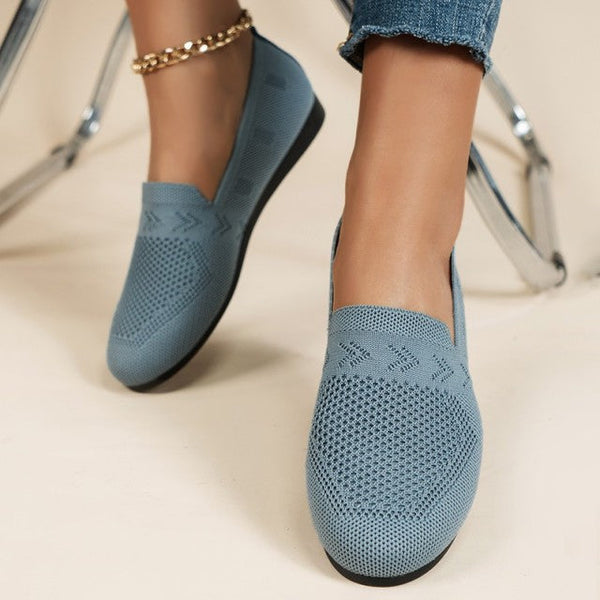 Poppy - Casual Women's Orthopedic Loafers with Woven Knit Detail