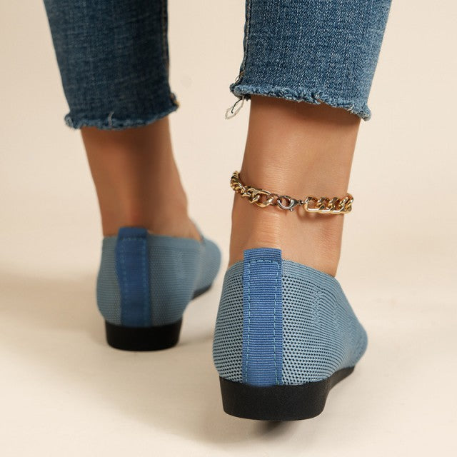Poppy - Casual Women's Orthopedic Loafers with Woven Knit Detail