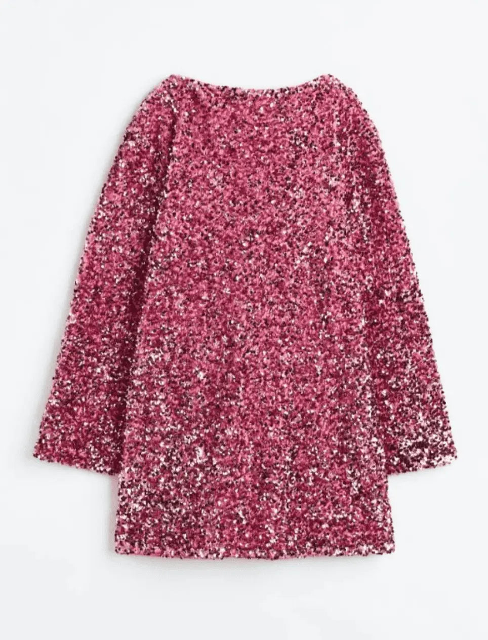 Poppy - Glam Women's Party Mini Dress with Long Sleeves and Flared Cuffs