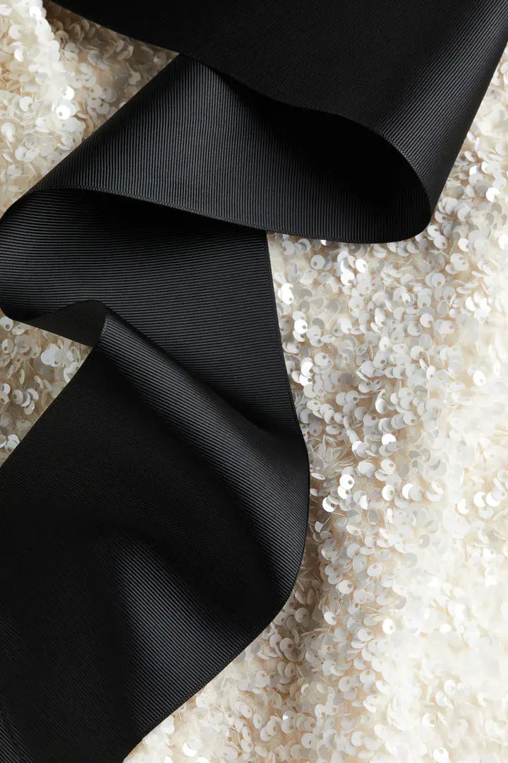 Poppy - Glam Women's Party Mini Dress with Long Sleeves and Flared Cuffs