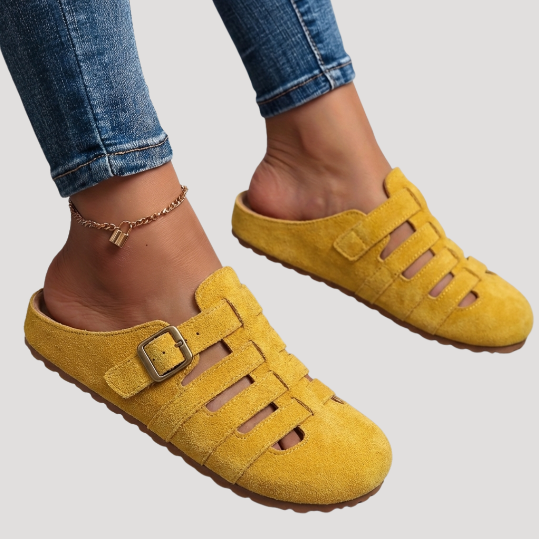 Rosie - Casual Women's Orthopedic Sandals for Women with Buckle Strap Clog Design