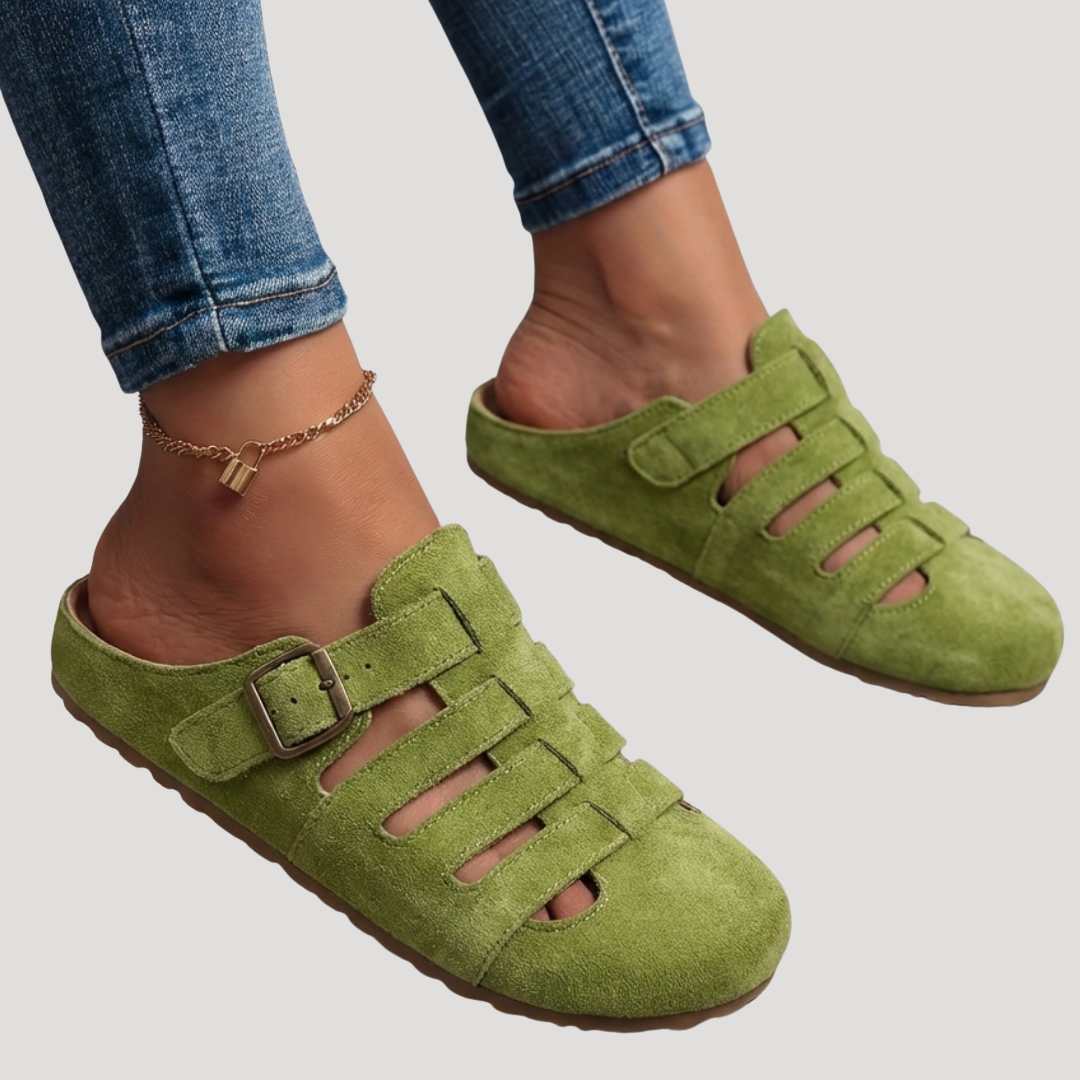 Rosie - Casual Women's Orthopedic Sandals for Women with Buckle Strap Clog Design