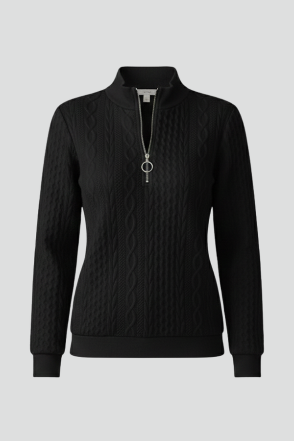 Rosie - Women's Autumn Jumper Knitted Style with Cable Texture