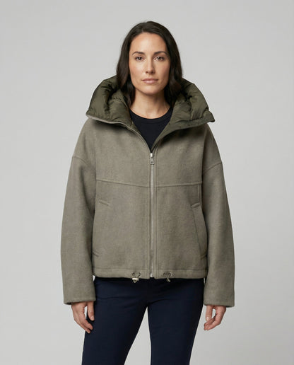 Rosie - Women’s casual hooded jacket with zip up front and drawstring hem