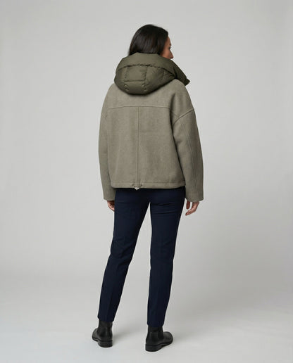 Rosie - Women’s casual hooded jacket with zip up front and drawstring hem