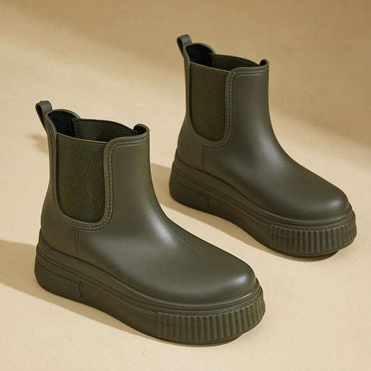 Rosie - Women's warm waterproof chelsea ankle boots with platform sole