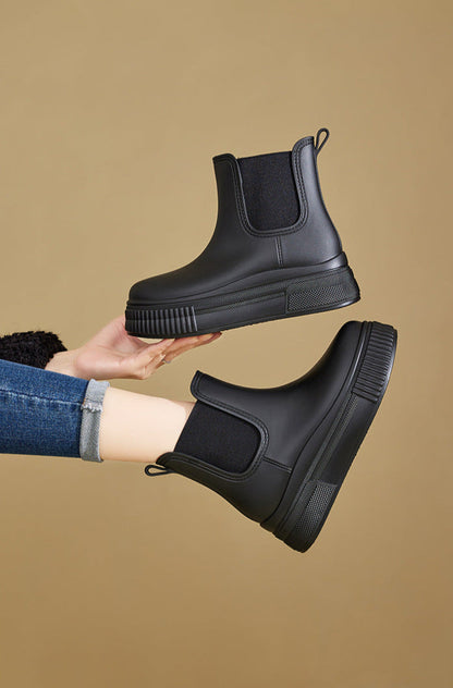 Rosie - Women's warm waterproof chelsea ankle boots with platform sole