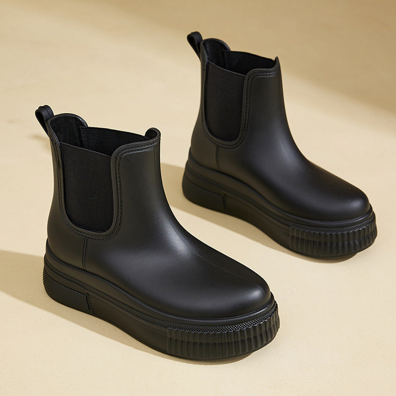 Rosie - Women's warm waterproof chelsea ankle boots with platform sole