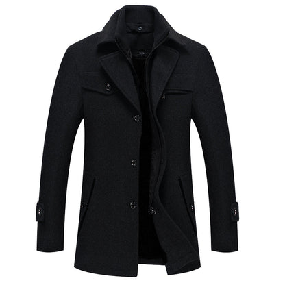 Sem - Men's smart coat button front and warm