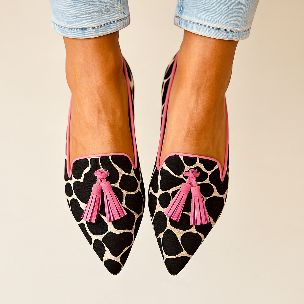 Sophie - Casual Pointed Toe Women's Loafers with Tassel Detail