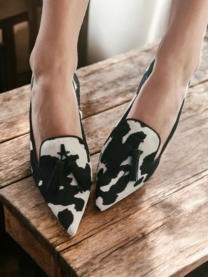 Sophie - Casual Pointed Toe Women's Loafers with Tassel Detail