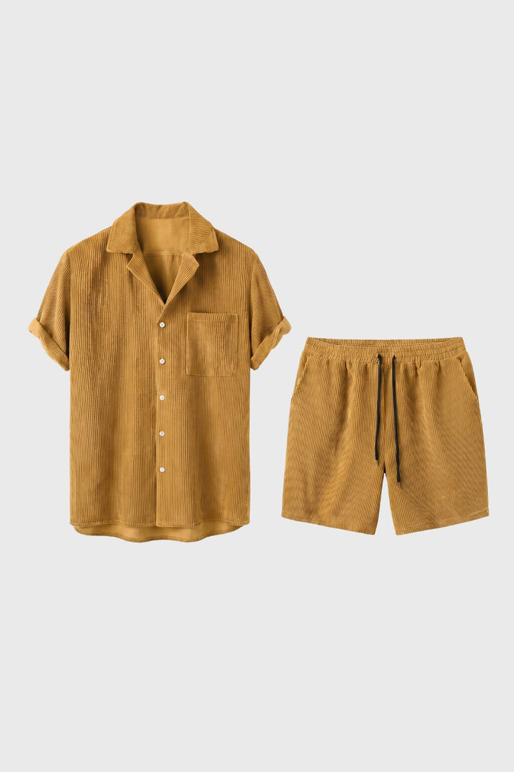 Summer Set Men - Short Sleeve Shirt and Shorts | Casual Holiday