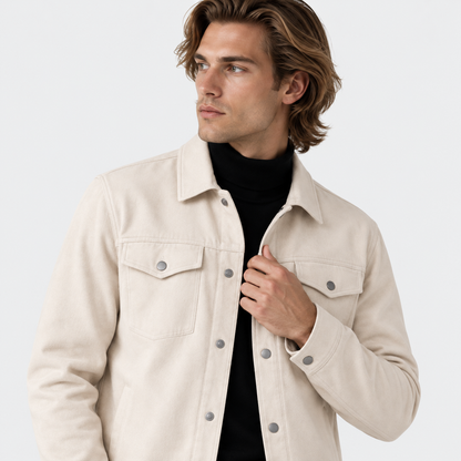 Theo - Men’s casual matching co ord set with button front and straight leg