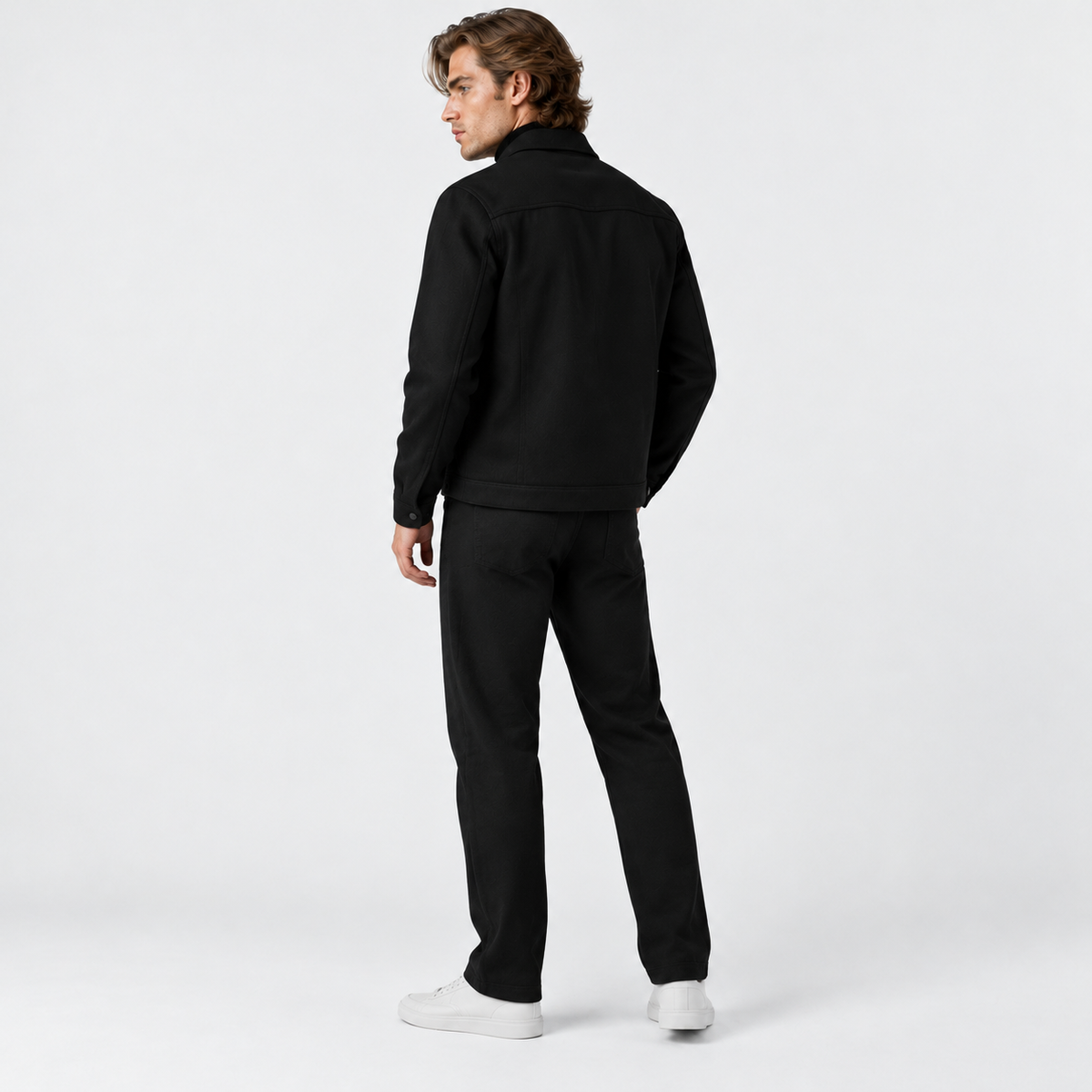 Theo - Men’s casual matching co ord set with button front and straight leg