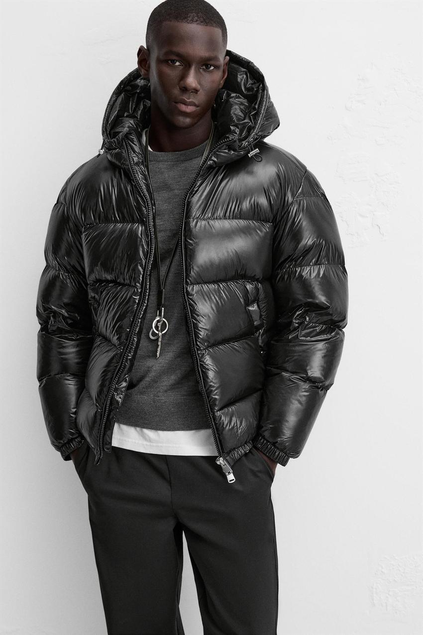 Theo - Men’s oversized waterproof puffer jacket with hood and warm lining