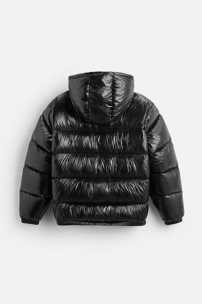 Theo - Men’s oversized waterproof puffer jacket with hood and warm lining