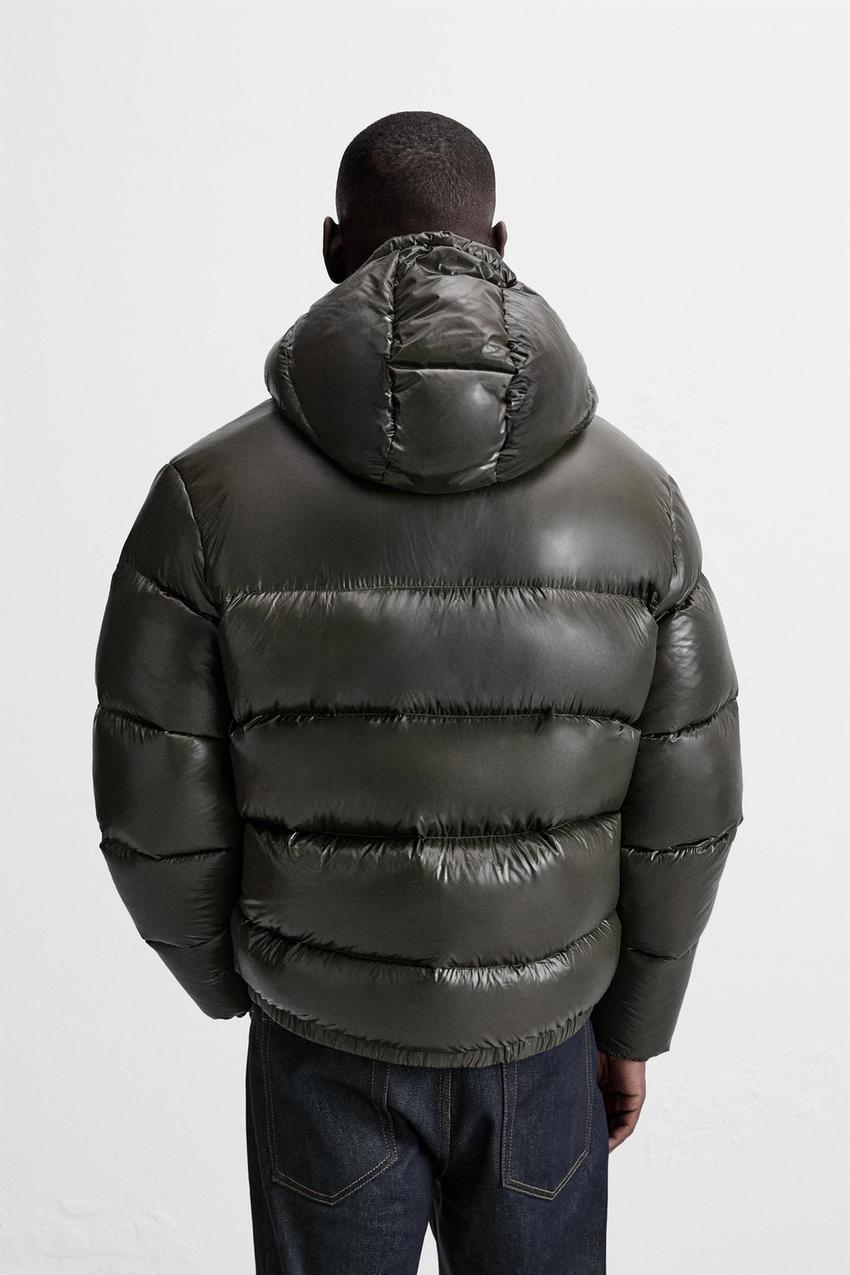 Theo - Men’s oversized waterproof puffer jacket with hood and warm lining