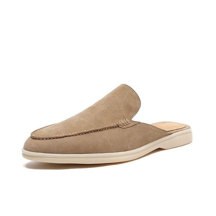 Theo - Relaxed Men's Comfort Loafers with Backless Design and Almond Toe