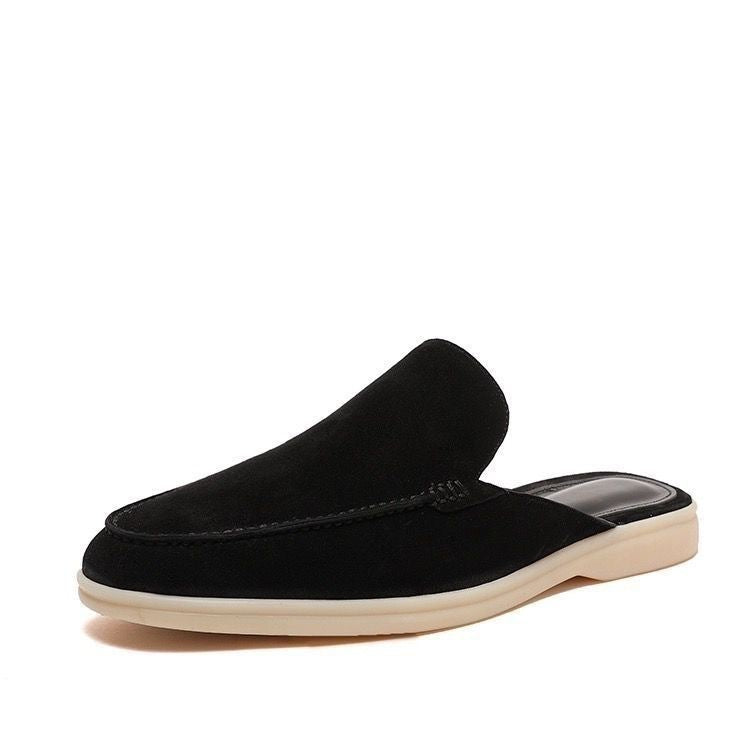 Theo - Relaxed Men's Comfort Loafers with Backless Design and Almond Toe