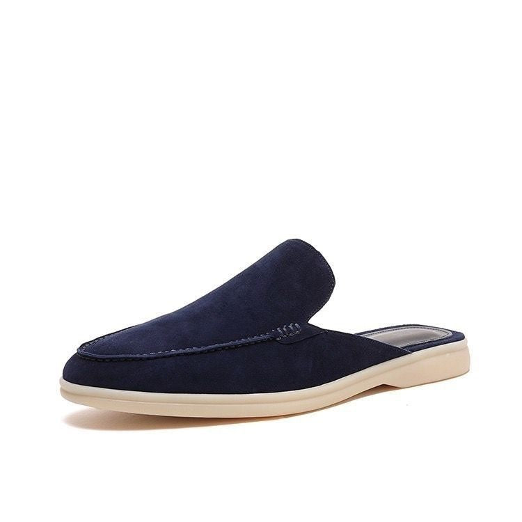Theo - Relaxed Men's Comfort Loafers with Backless Design and Almond Toe