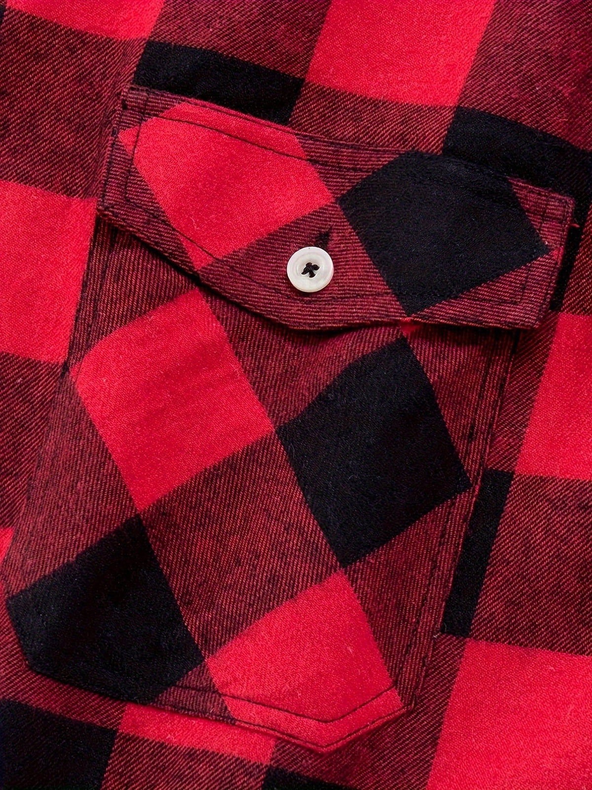 Thomas - Men’s comfortable brushed checked shirt with long sleeve
