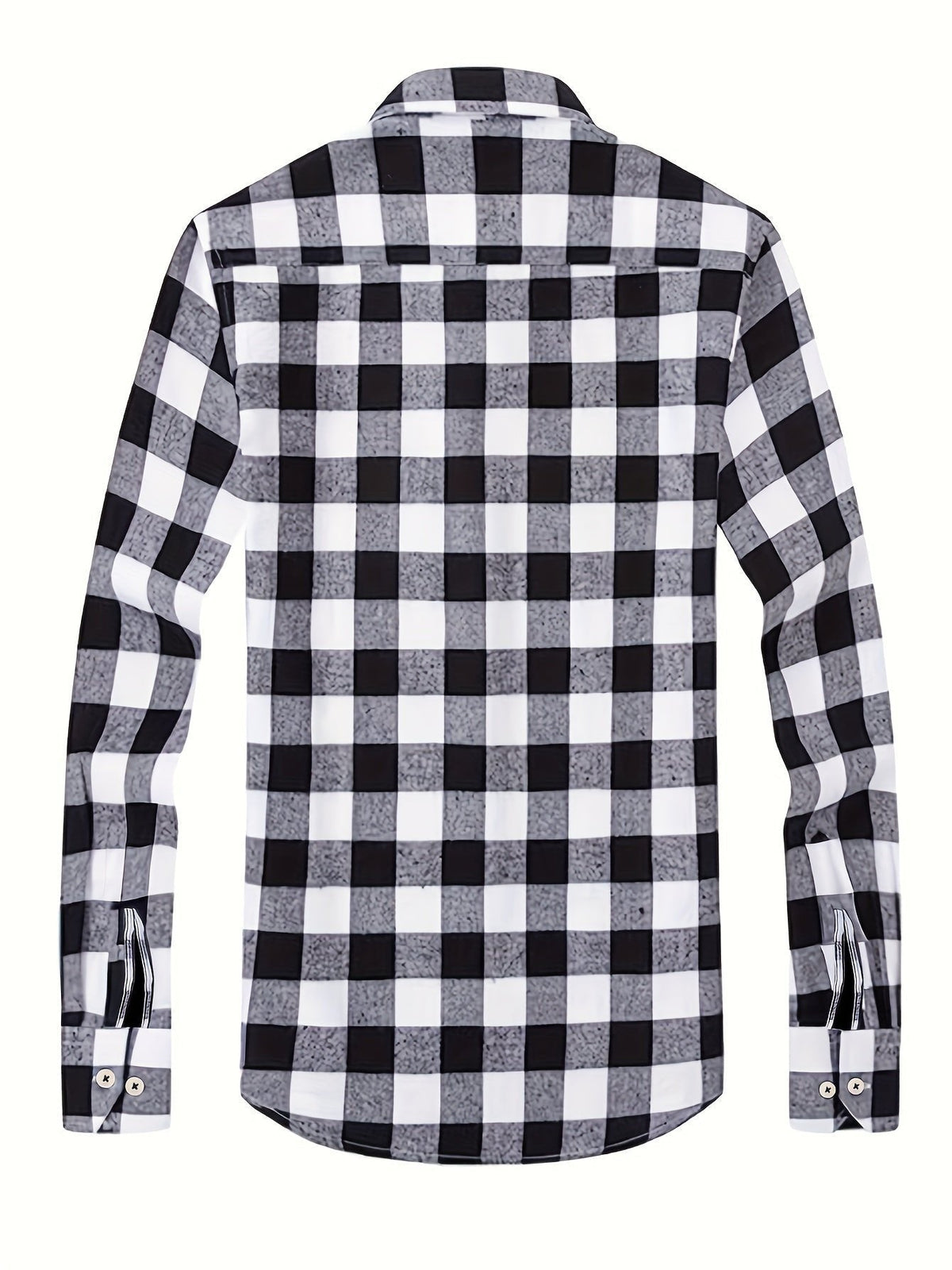 Thomas - Men’s comfortable brushed checked shirt with long sleeve