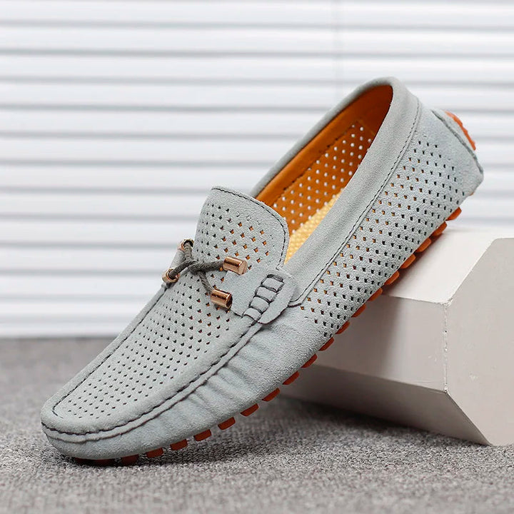 Thomas - Smart Men's Comfort Loafers with Breathable Perforated Suede