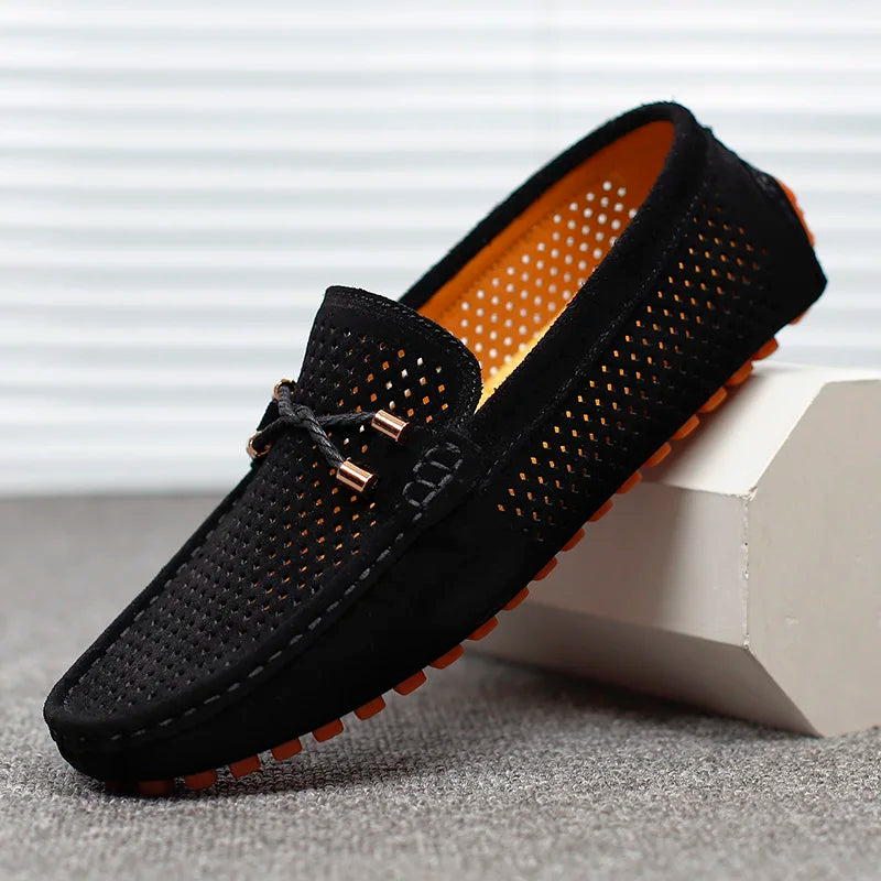 Thomas - Smart Men's Comfort Loafers with Breathable Perforated Suede