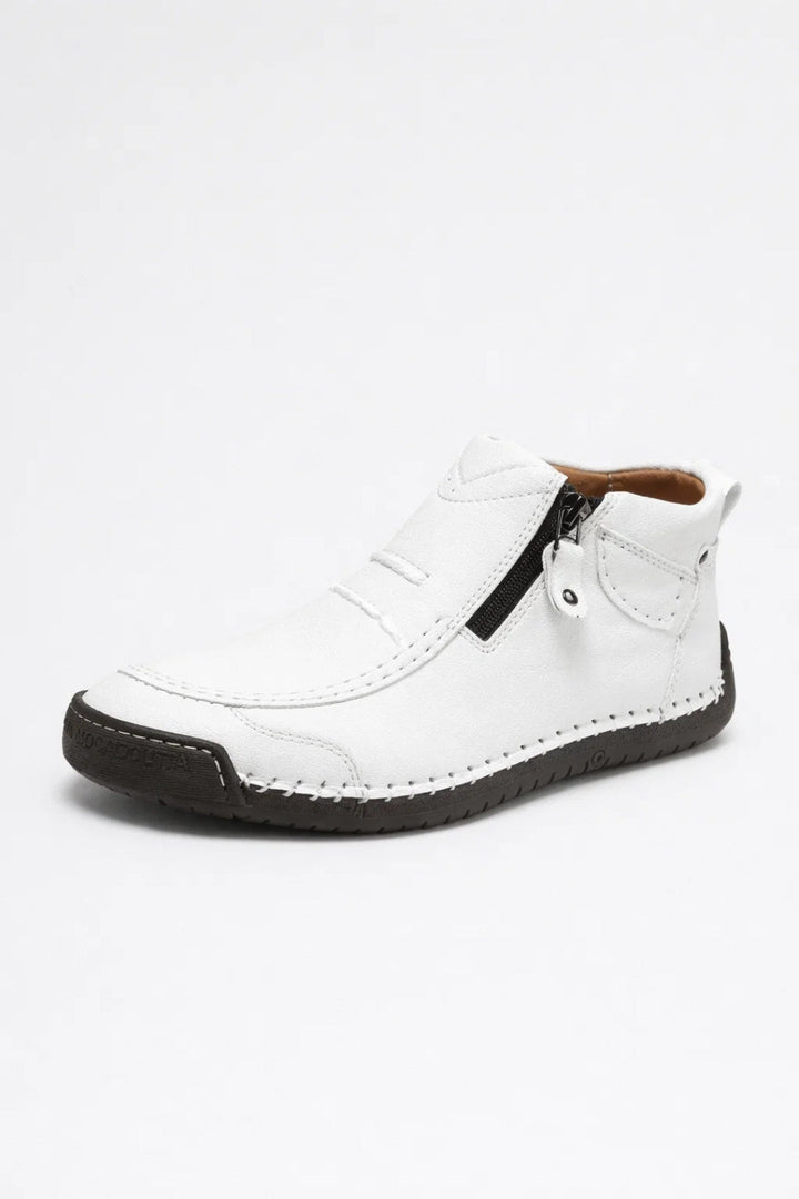 Men's Ankle Boots - Casual Zip Side with Moc Toe | Everyday Style