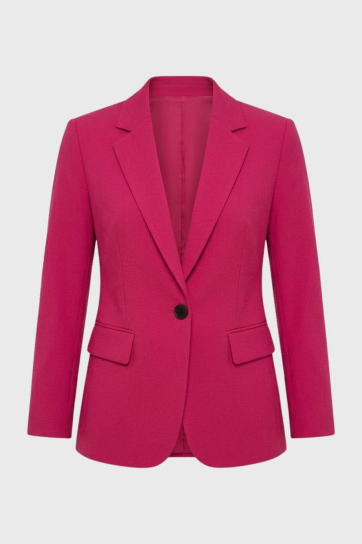 Women's Blazer - Tailored Single Button with Classic Lapels | Chic