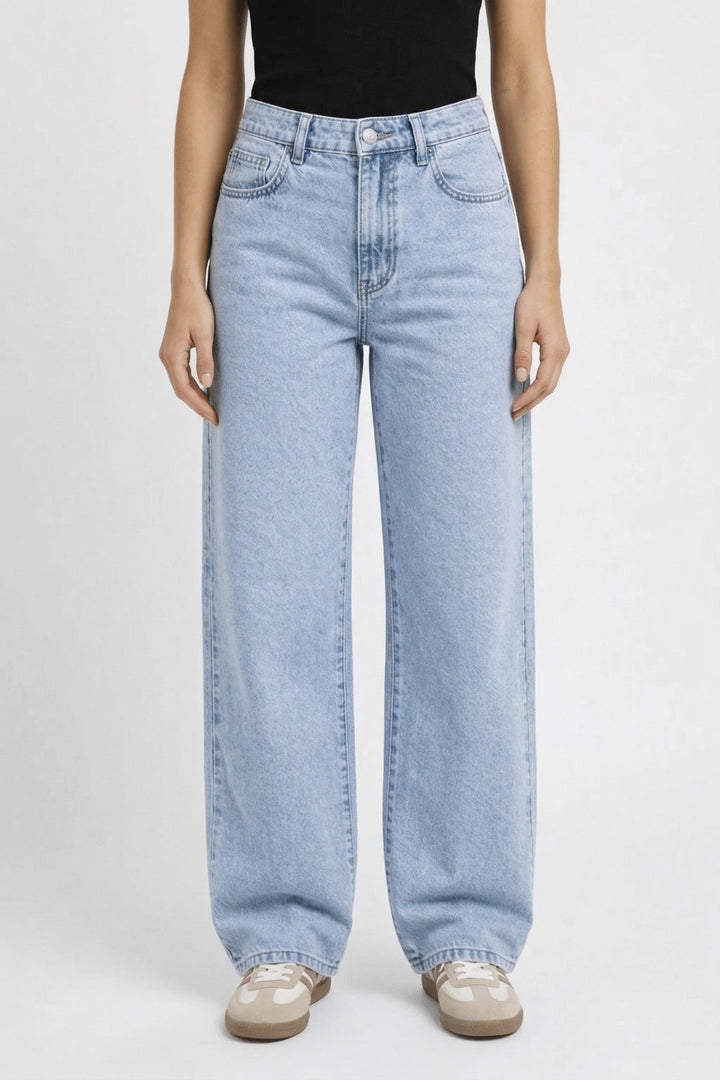 Jeans Women - High Waist Wide Leg Full Length | Casual