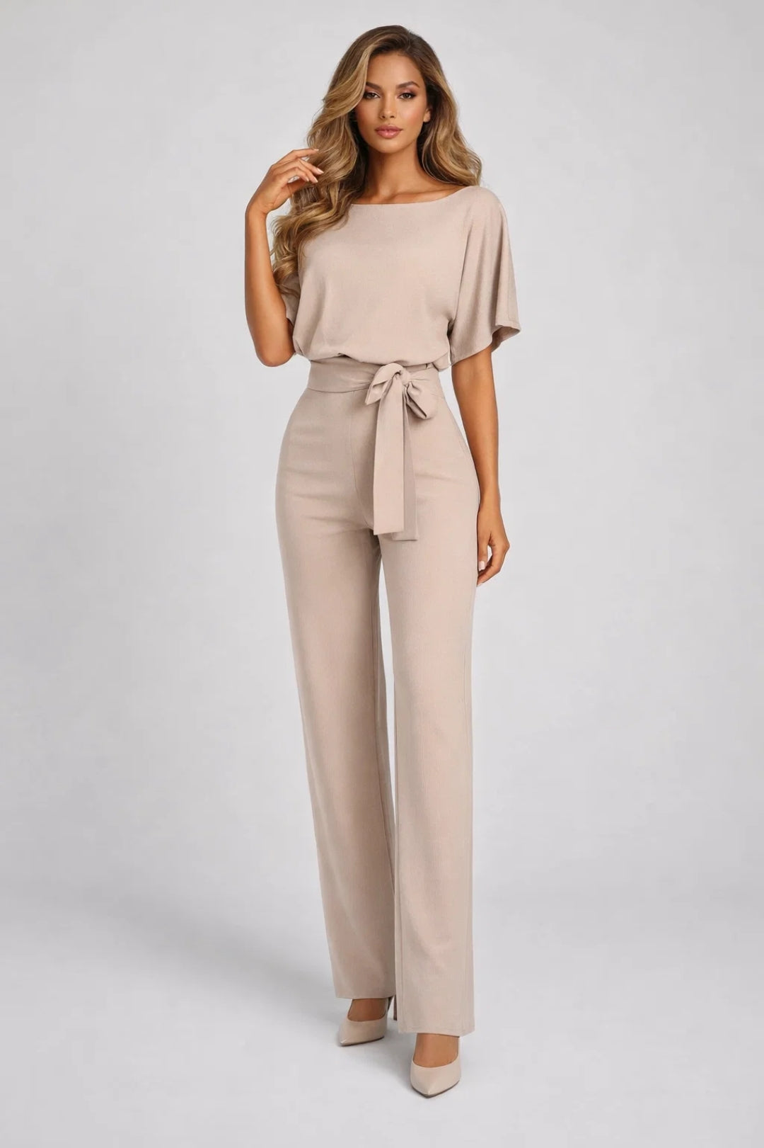 Jumpsuit Women - Wide Leg Belted Elegant Fit | Occasion