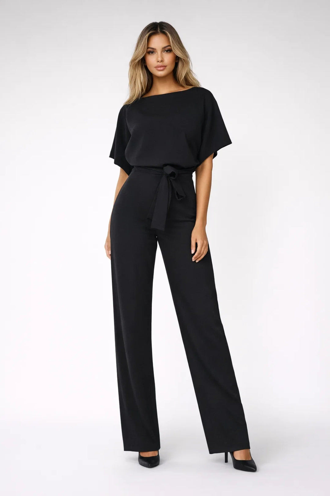 Jumpsuit Women - Wide Leg Belted Elegant Fit | Occasion