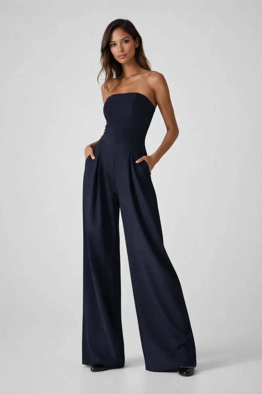 Jumpsuit Women - Strapless Wide Leg Tailored | Elegant