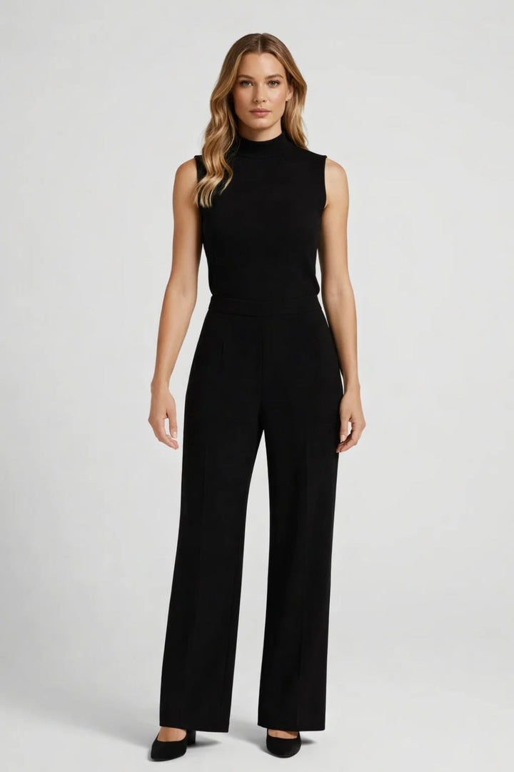 Jumpsuit Women - Sleeveless Wide Leg High Neck | Elegant